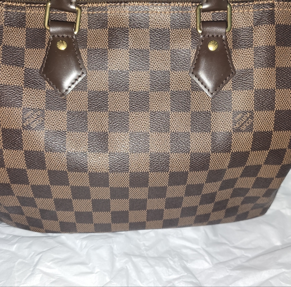 LIKE NEW! Authentic Louis Vuitton Damier Ebene Speedy 30 N41364 with LOCK & TAGS - Picture 12 of 16